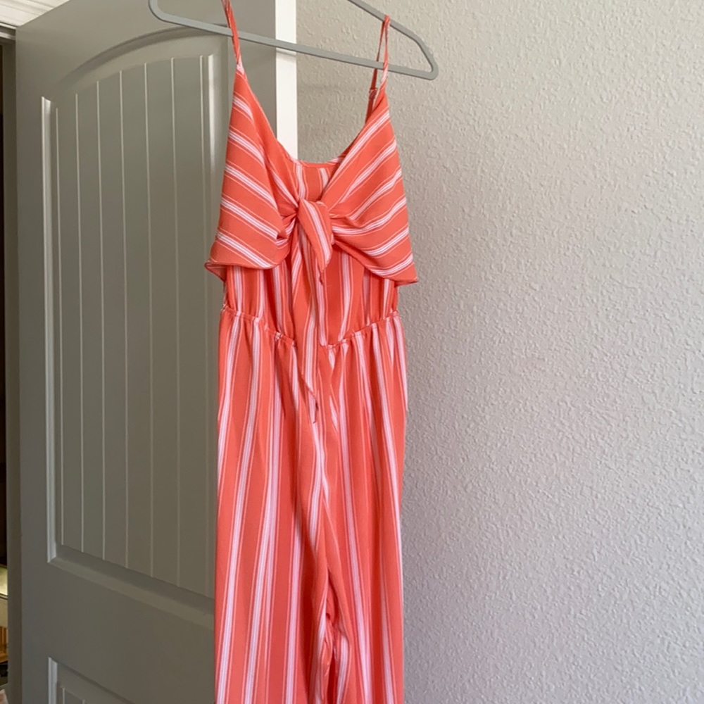 Pink striped jumper